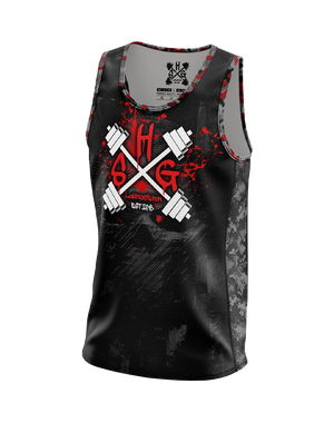 Slaughter House Singlet - Black - front