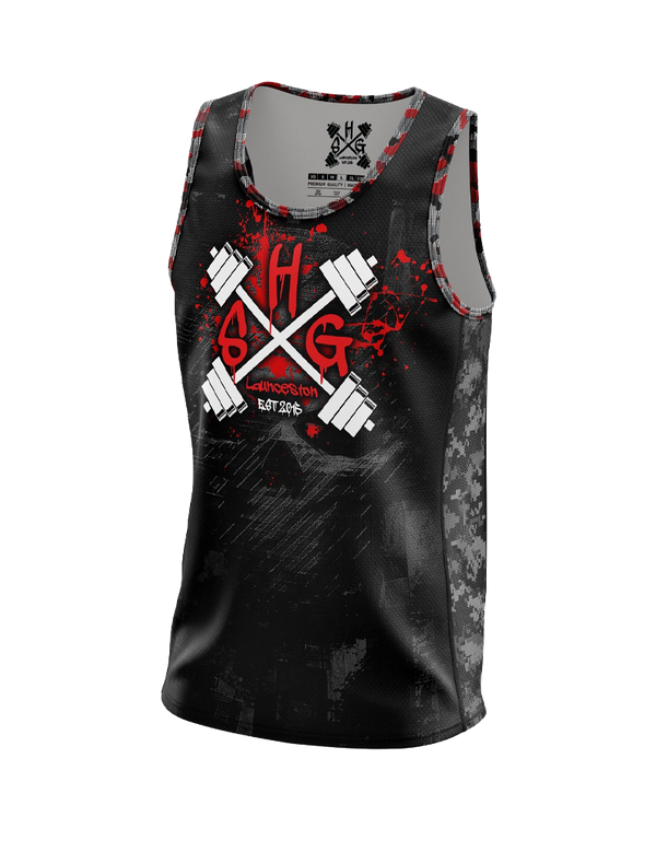 Slaughter House Singlet - Black - front