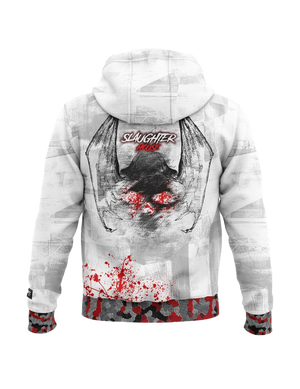 Slaughter House Hoodie - White - back
